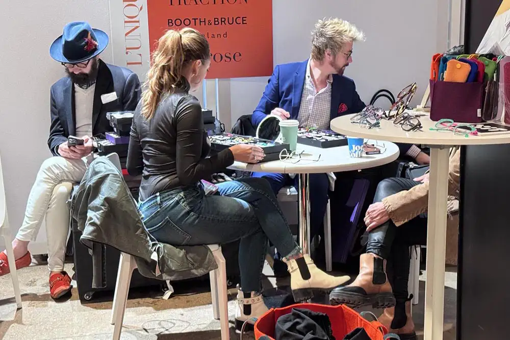 Independent eyewear trade show New York with opticians and designers meeting at LOFT Eyewear Shows