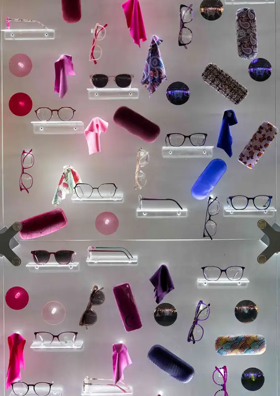 MIDO 2026 report showing creative eyewear display installation at the Milan trade show