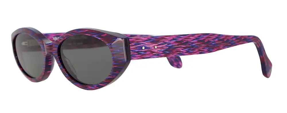 VANNI x Oscalito AURORA sunglasses in DAMA multicolor acetate with woven textile effect