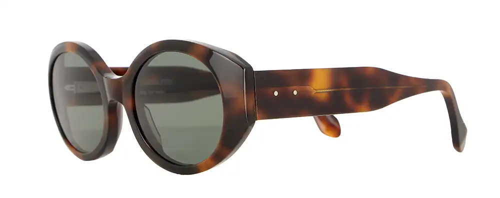 VANNI x Oscalito DORA sunglasses in havana tortoise acetate round frame