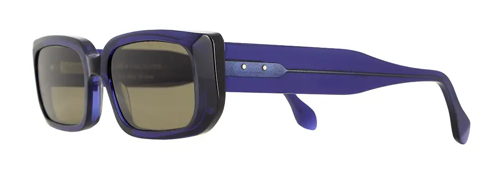 VANNI x Oscalito VALENTINE sunglasses in deep blue acetate rectangular frame